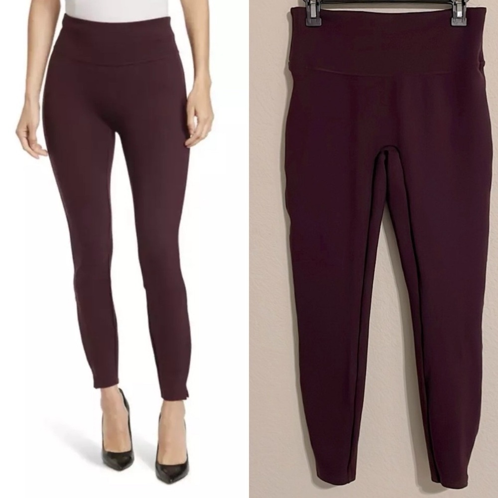 Spanx Women's Ponte Leggings Medium Purple Stretch Spandex Contemporary